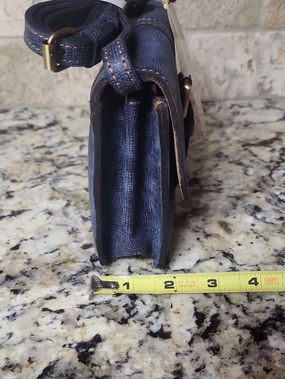 Patricia Nash Denim Leather Torri Crossbody - Picture 2 of 9